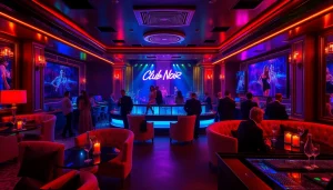 Energetic nightlife at Club sxm, showcasing live performances and stylish guests.