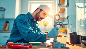View of professional plumbing service at https://speedyservicestoday.com.au, featuring a plumber working on a repair.
