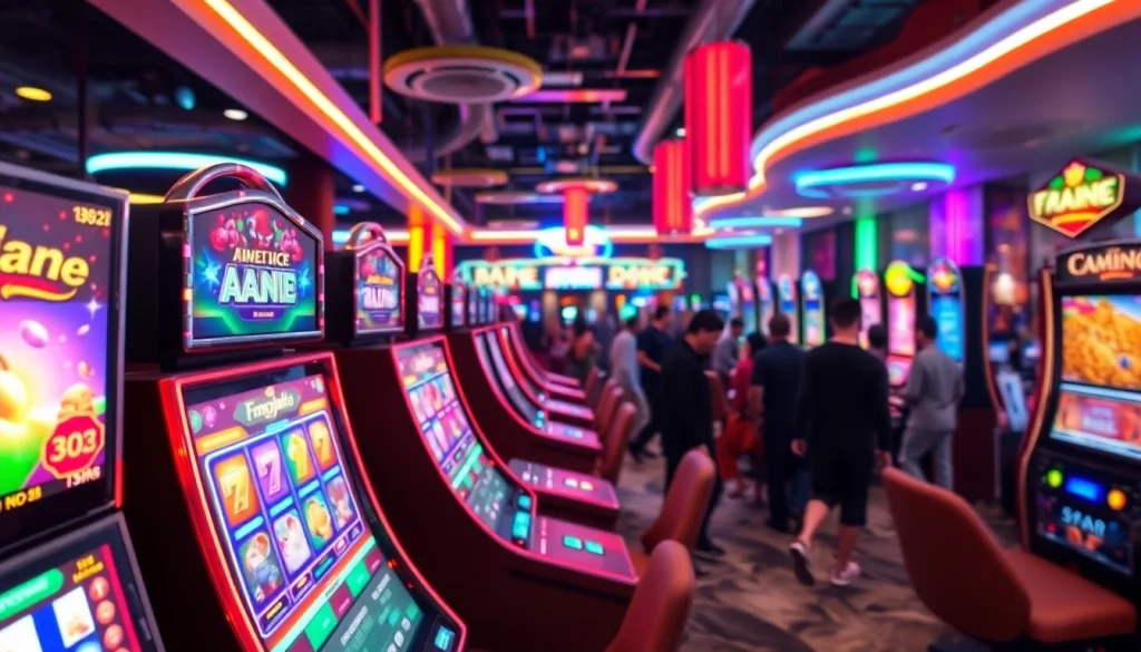 Menampilkan Istana777 dengan mesin slot berwarna cerah dan suasana penuh energi.