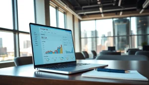 Optimize your google ads edmonton strategy with effective digital marketing tools in a modern workspace.