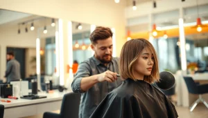 Salon Craiova oferind o experiență unică cu un stylist profesionist la lucru.