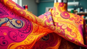 Laat zien hoe stretch stoffen er soepel en kleurrijk uitziet op een paspop.