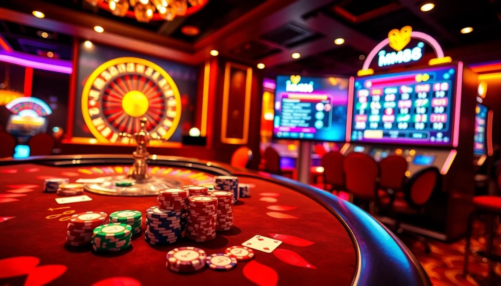 Experience the thrill of MM88 with vibrant casino tables, immersive slot machines, and exciting betting action.
