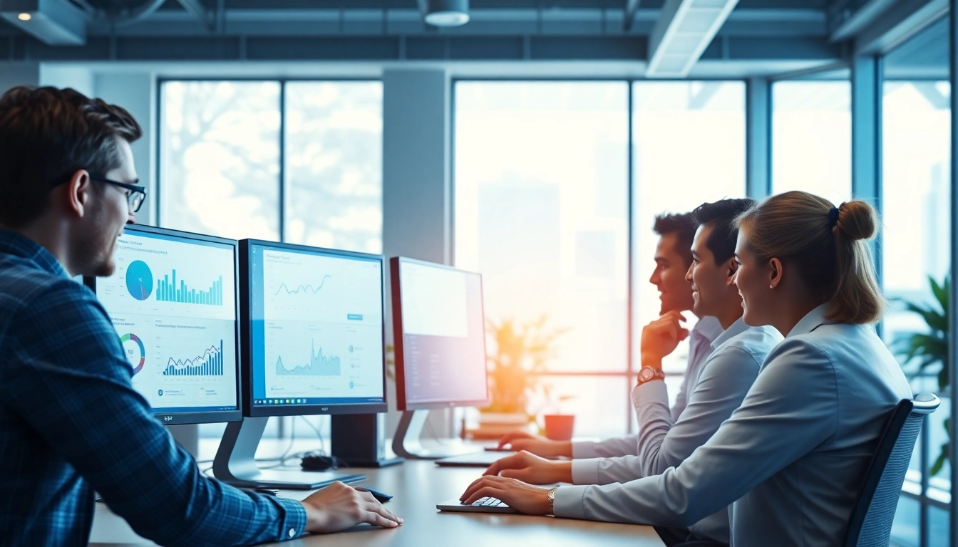 IT Managed Service Provider Saint Petersburg FL team working in a modern office with technology tools.