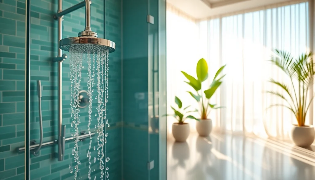 Enjoy a rejuvenating sunny shower experience in a beautifully designed modern bathroom.