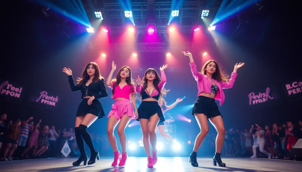 Catch up on Blackpink news with BLACKPINK performing electrifyingly on stage.