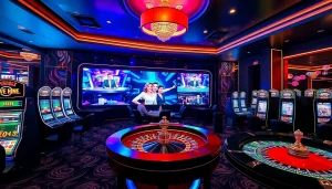 Experience the excitement of gambling at https://febet8.com with lively casino tables and vibrant slot machines.