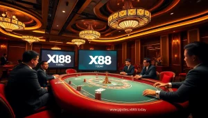 Winning at the poker table in a prestigious casino setting featured on https://xx88.today/, showcasing excitement and strategy.