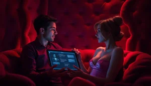 Engaging with an NSFW AI chatbot in a cozy, ambient setting.