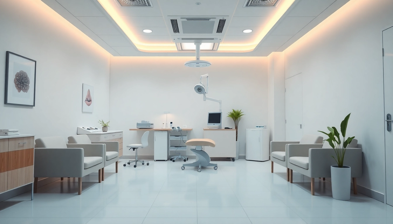 包茎クリニック おすすめ。現代的な診療環境と、親しみやすいカウンセリングスペースを示しています。