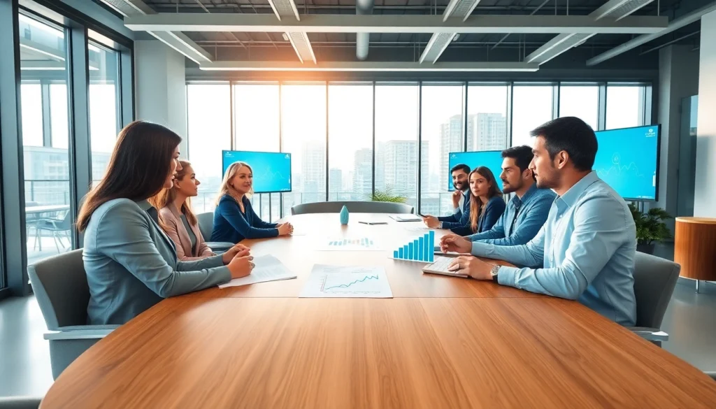 Effective acquisition planning discussion among diverse team members in a modern office.