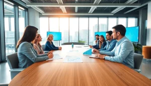 Effective acquisition planning discussion among diverse team members in a modern office.