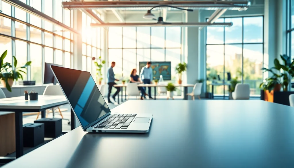 Brightet workspace showcasing modern design and collaborative energy.