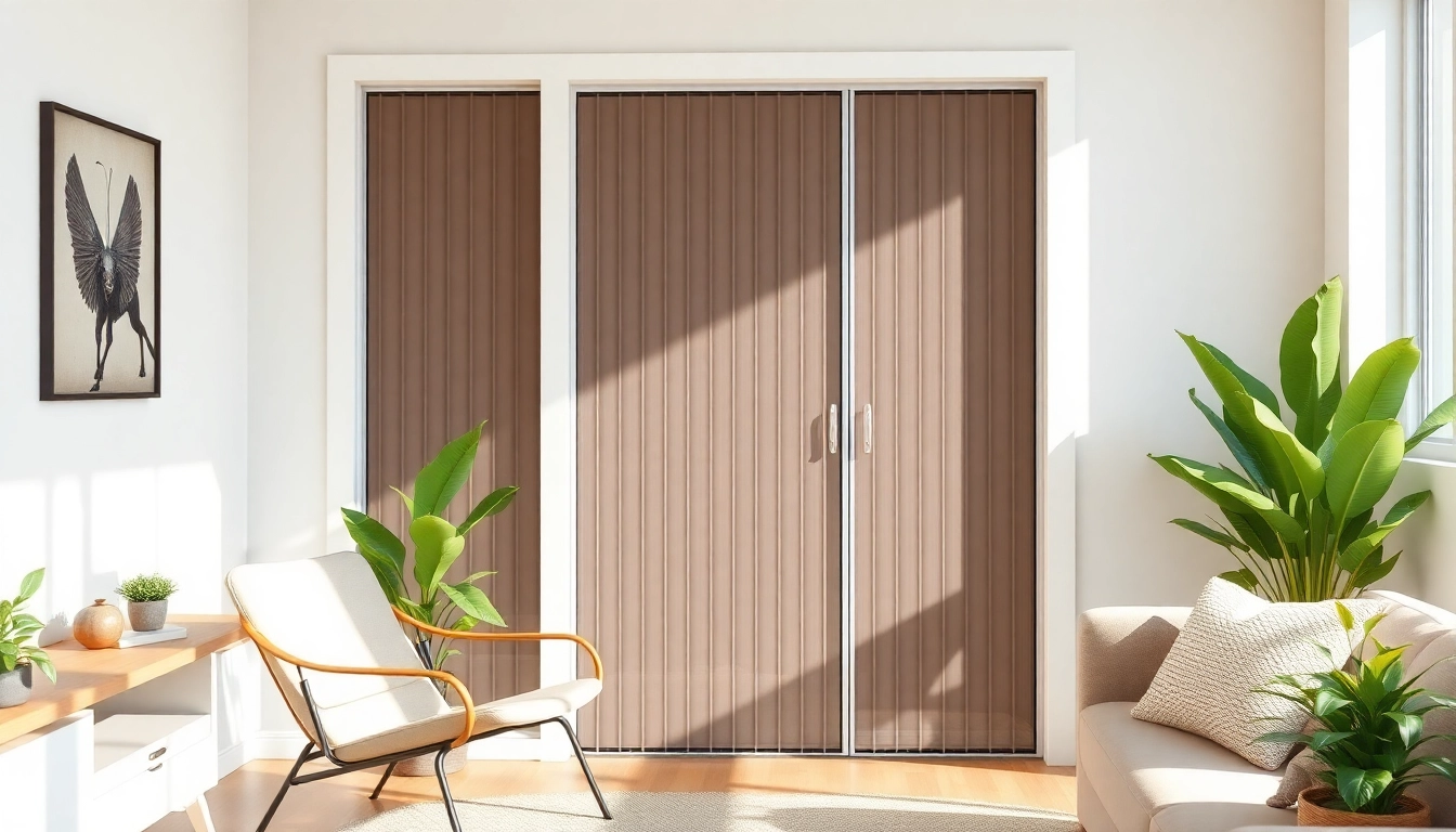 Instalacja moskitiery na drzwi balkonowe w nowoczesnym wnętrzu, zapewniająca ochronę przed owadami.