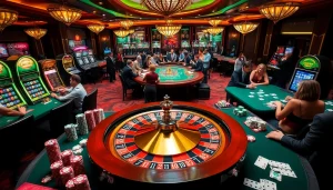 Découvrez l'excitation du meilleur casino en ligne avec des joueurs dynamiques et des tables de jeu luxueuses.