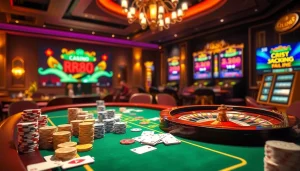 RR88 online casino scene with players engaging at a poker table and a live dealer.