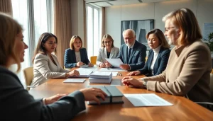 Family holding Luxembourg structure with a family collaborating in a professional environment.