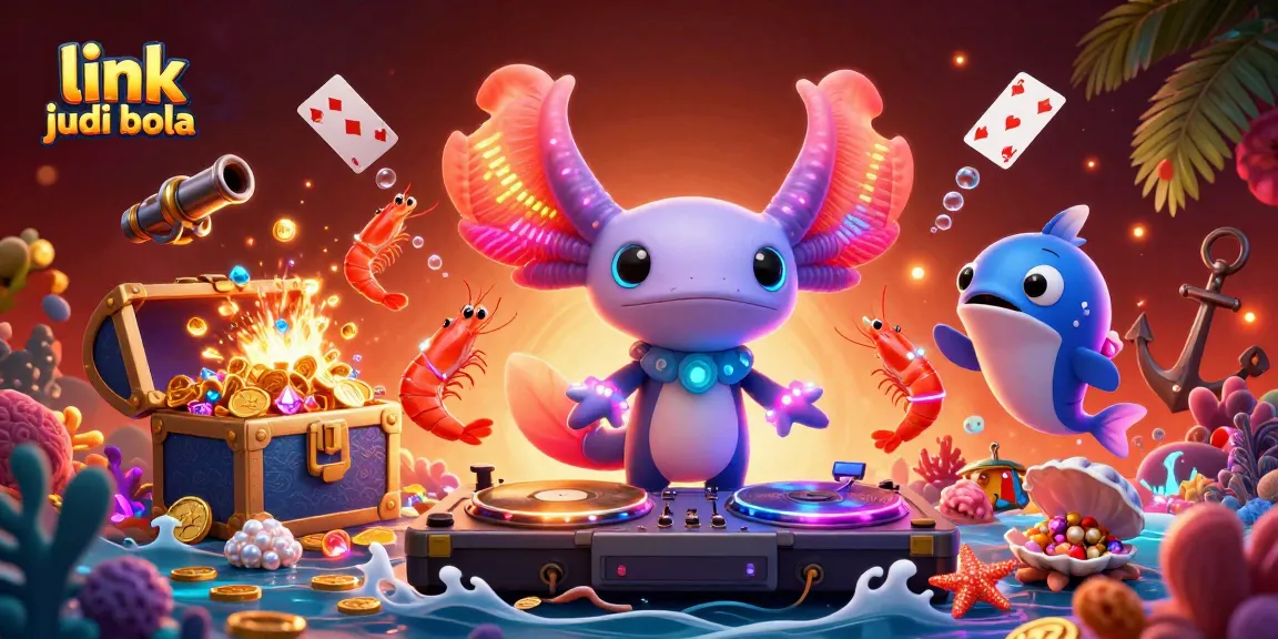 Experience thrilling link judi bola action with vibrant 3D underwater characters in a dynamic scene.